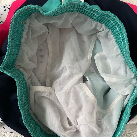 Chubbies XS The Aquatic Libations 5.5 inch Swim Shorts White Green Pink - Picture 6 of 6